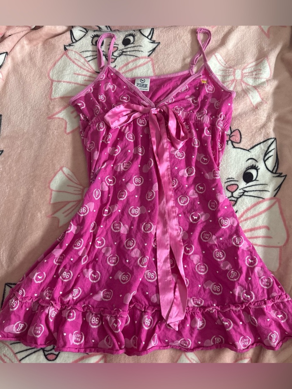RARE VINTAGE Victoria’s secret pink nightgown dress